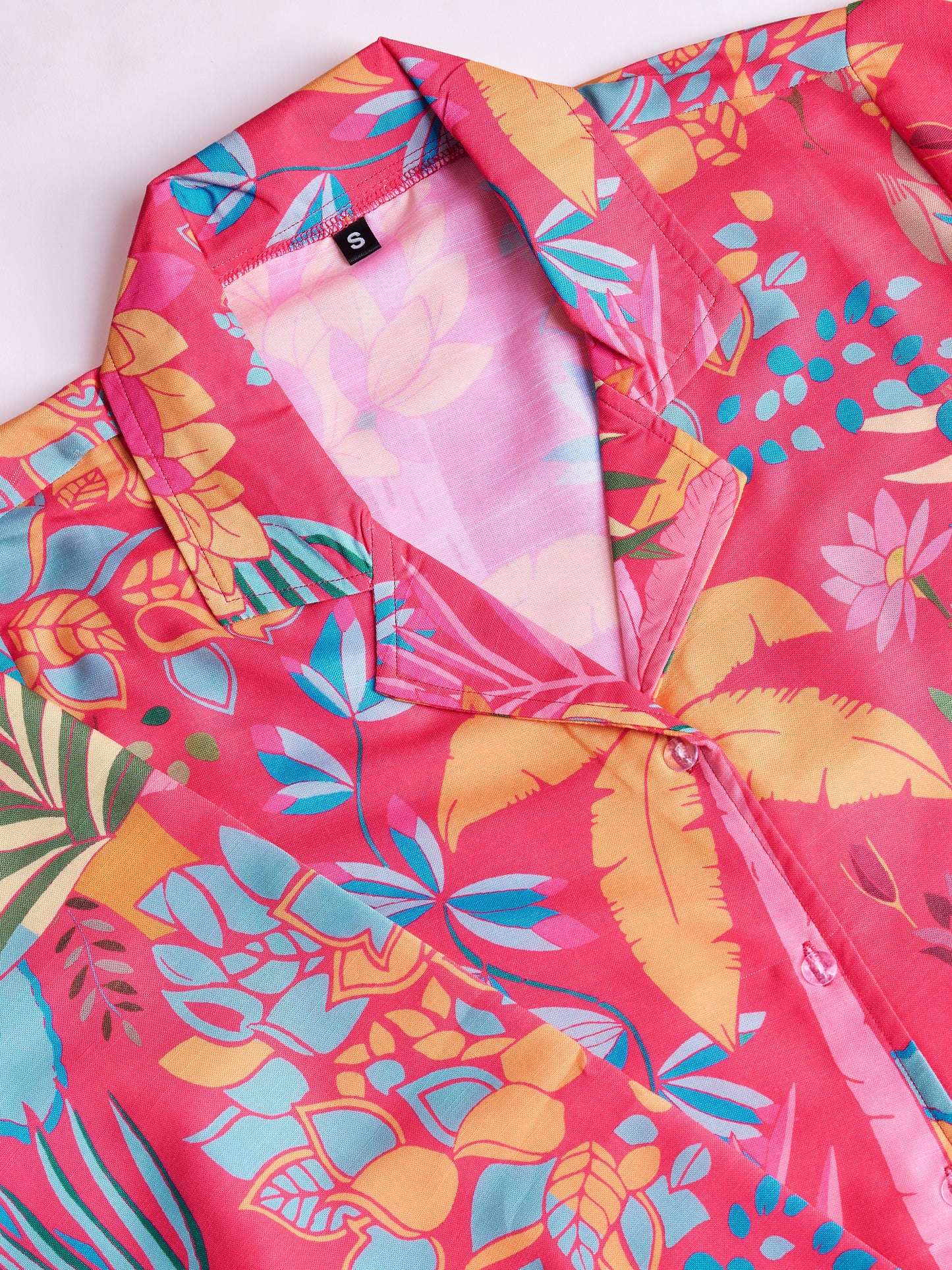 Pink Floral Print Rayon Co-ord Set β Stylish & Comfortable Outfit