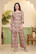 Printed Top & Bottom Co-Ord Set