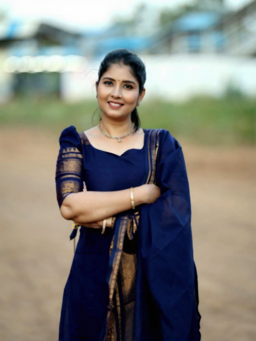 Navy Blue Kanchi Cotton Kurta Set with Dupatta