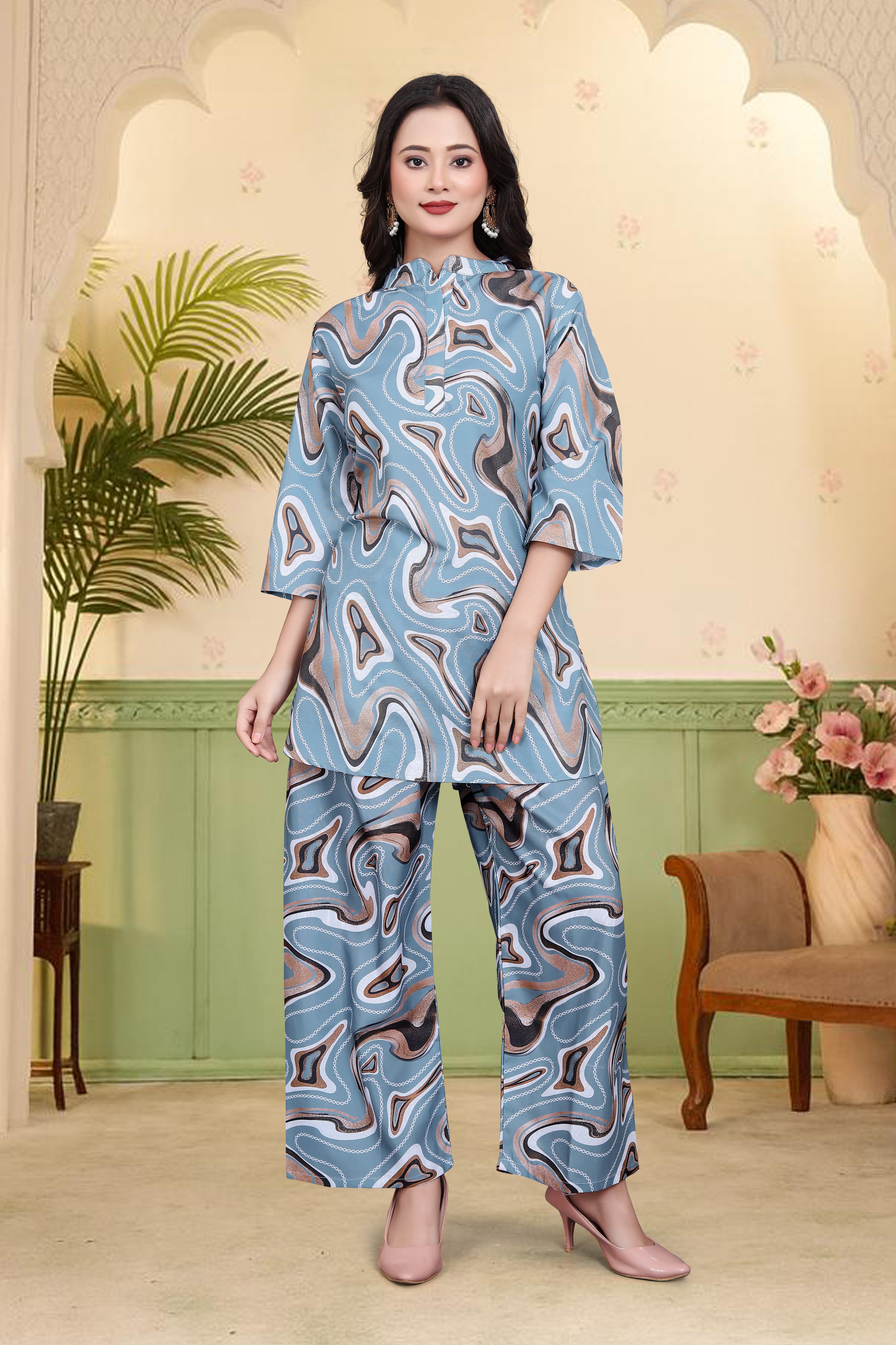 Abstract Print Co-Ord Set
