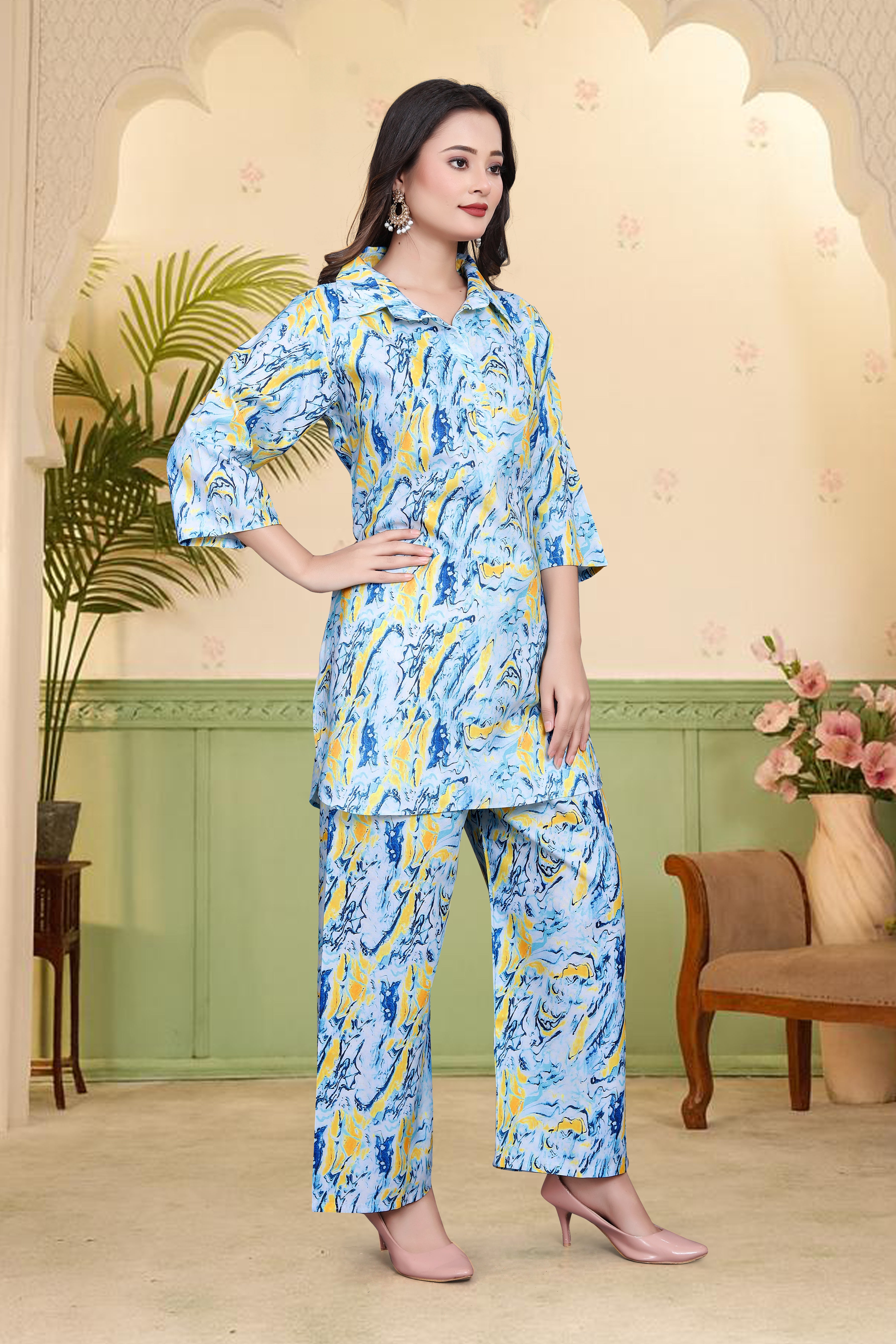 Marble Print Co-Ord Set