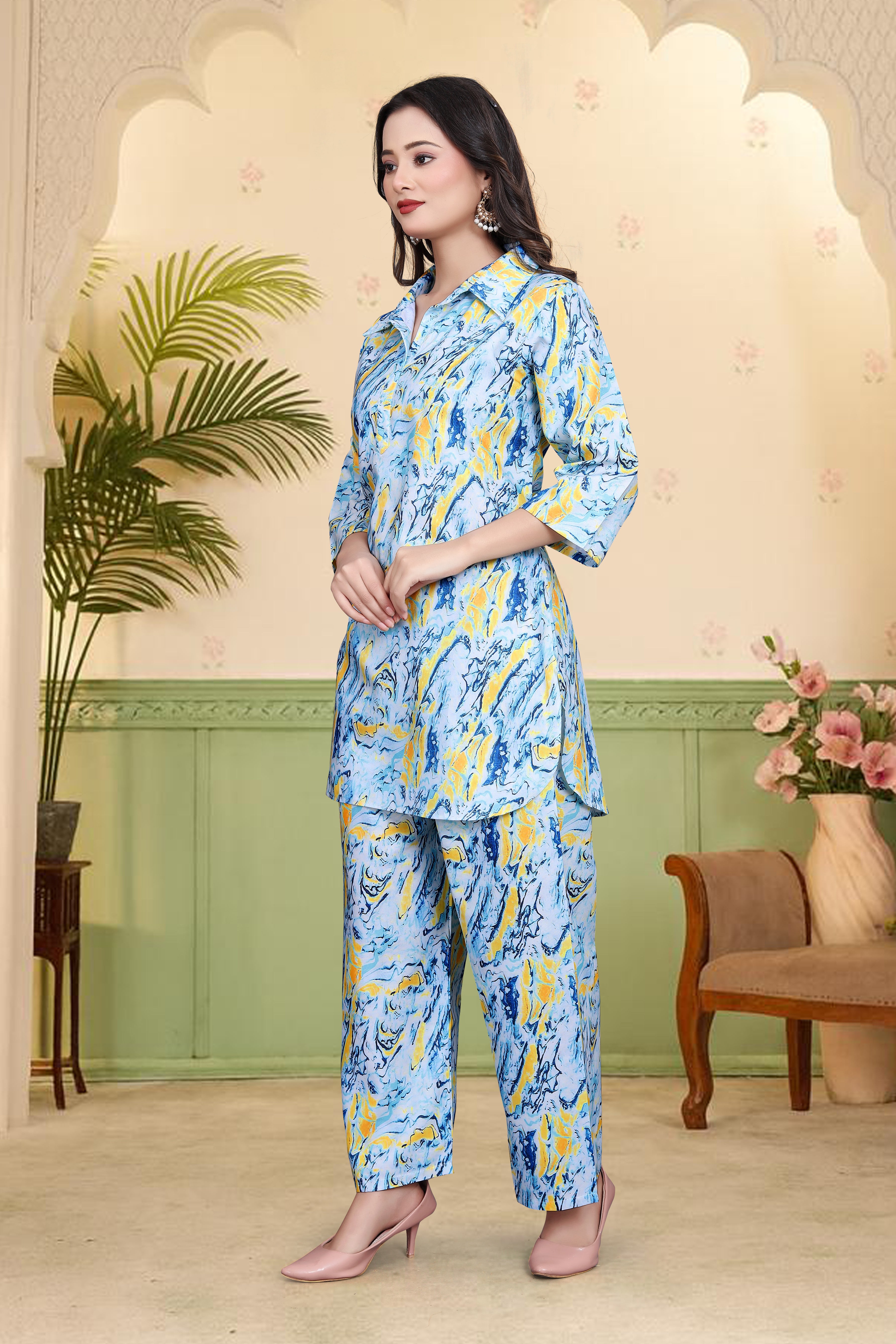Marble Print Co-Ord Set