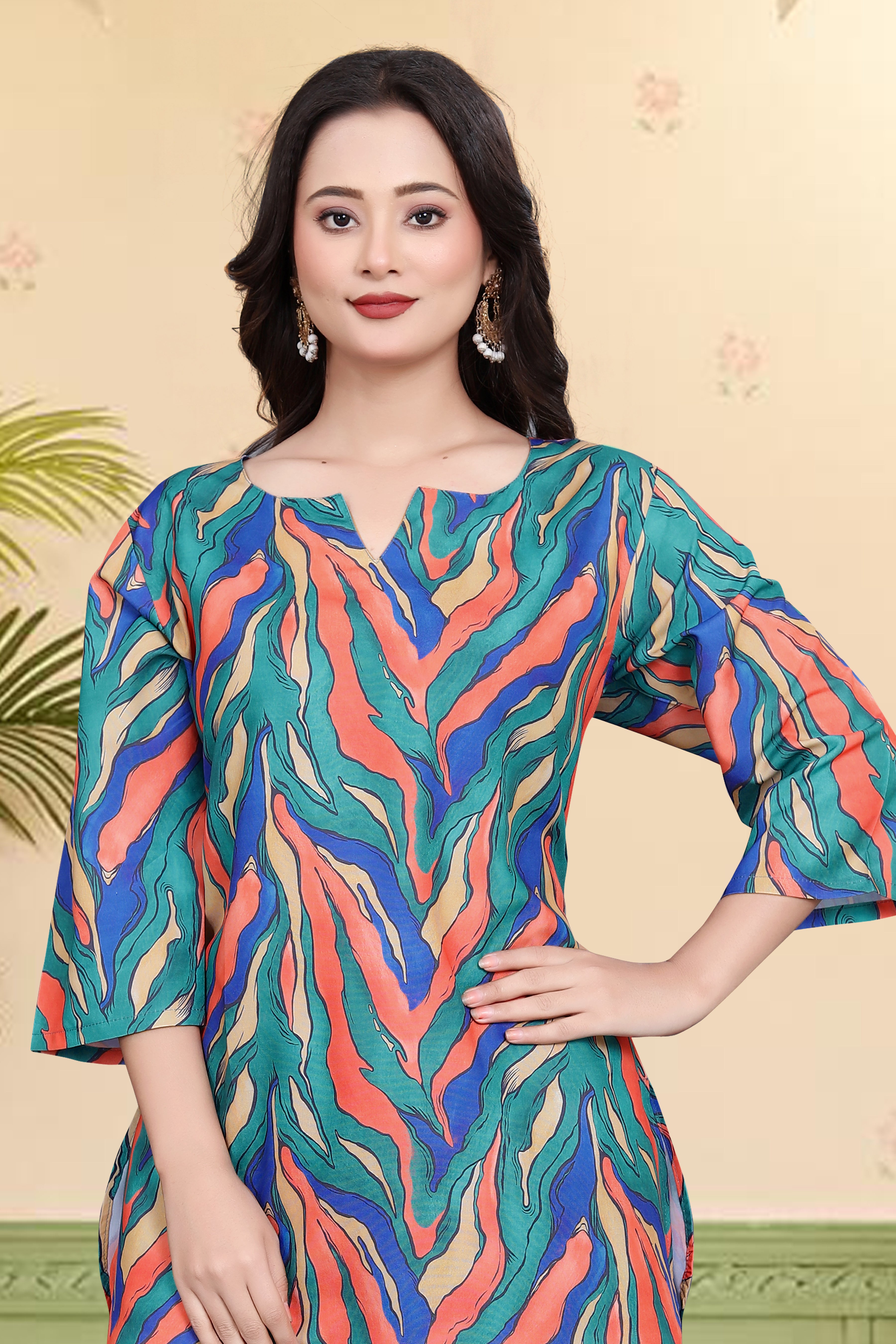 Abstract Wave Print Co-Ord Set