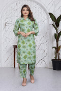 Mint Green Floral Co-Ord Kurti Set