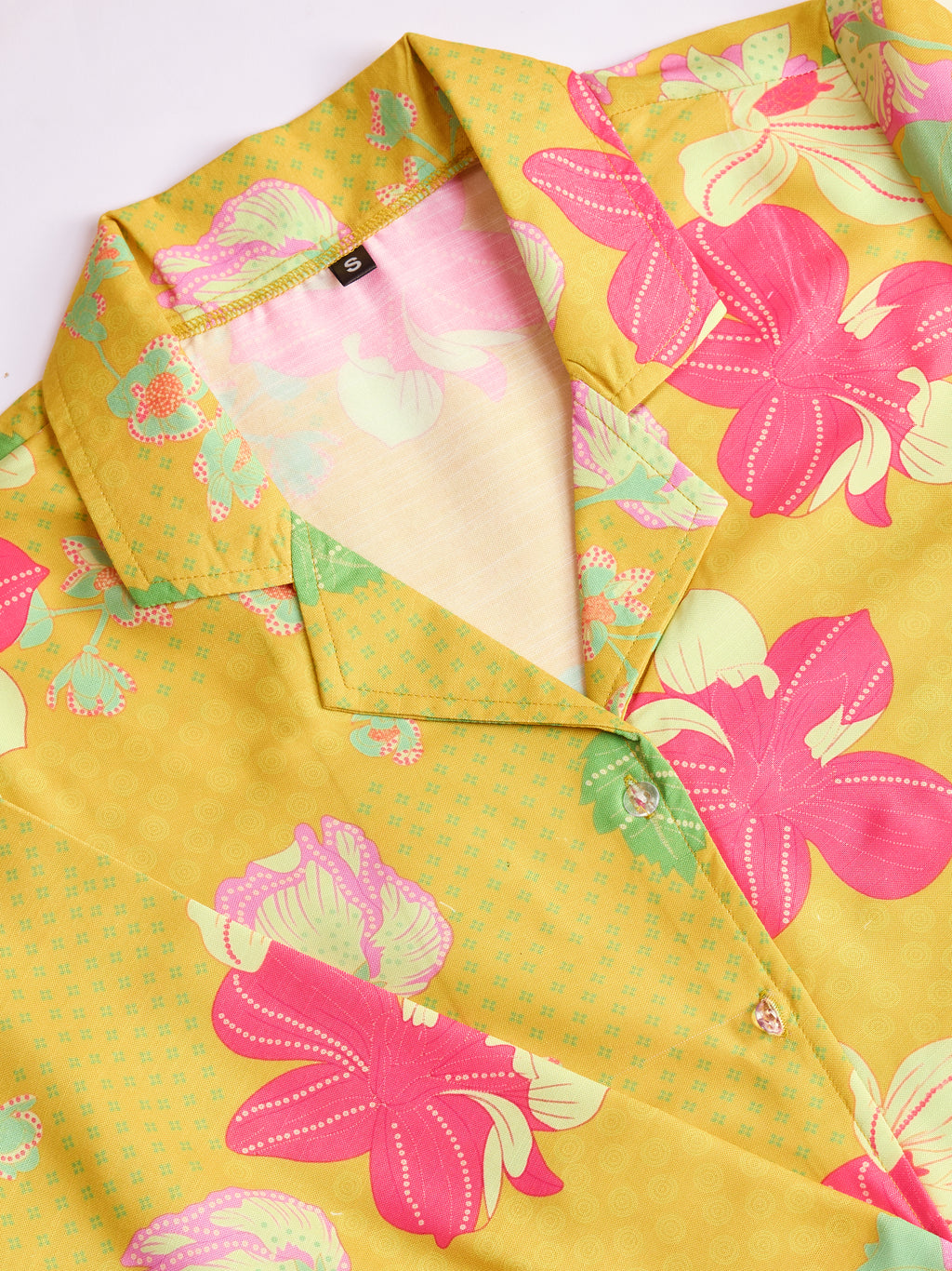 Mustard Yellow Floral Print Co-ord Set – Stylish Two-Piece Outfit for Women | Shop Now