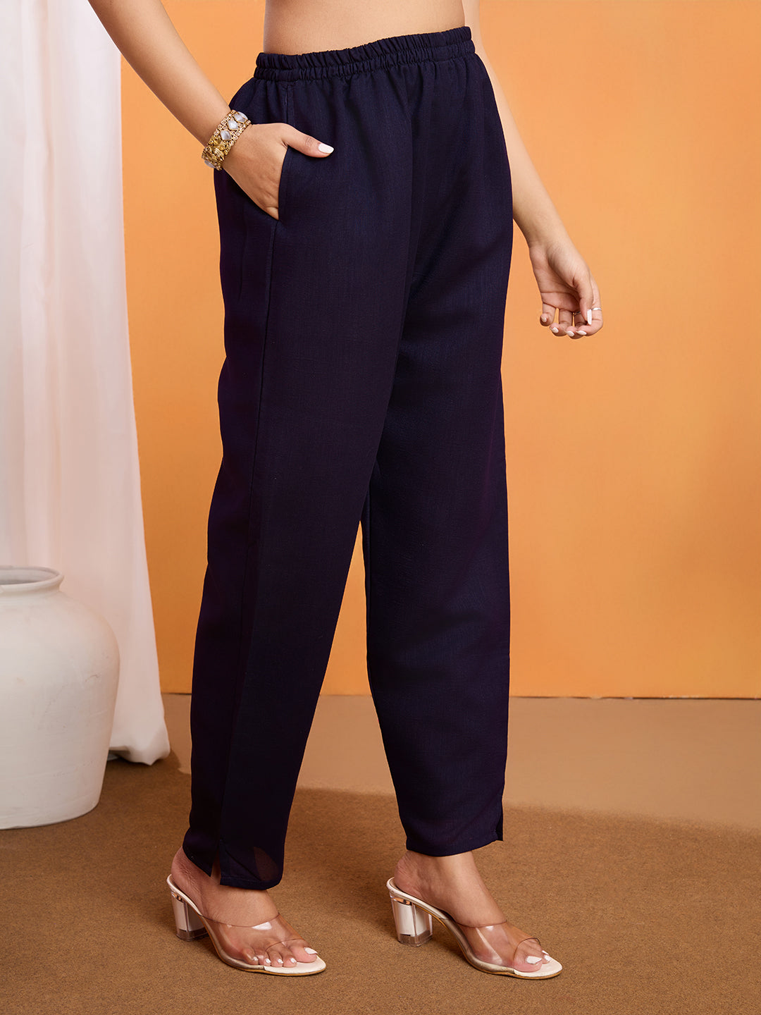 Purple Vichitra Silk Suit Set with Dupatta | Designer Sequence Work Kurta Set